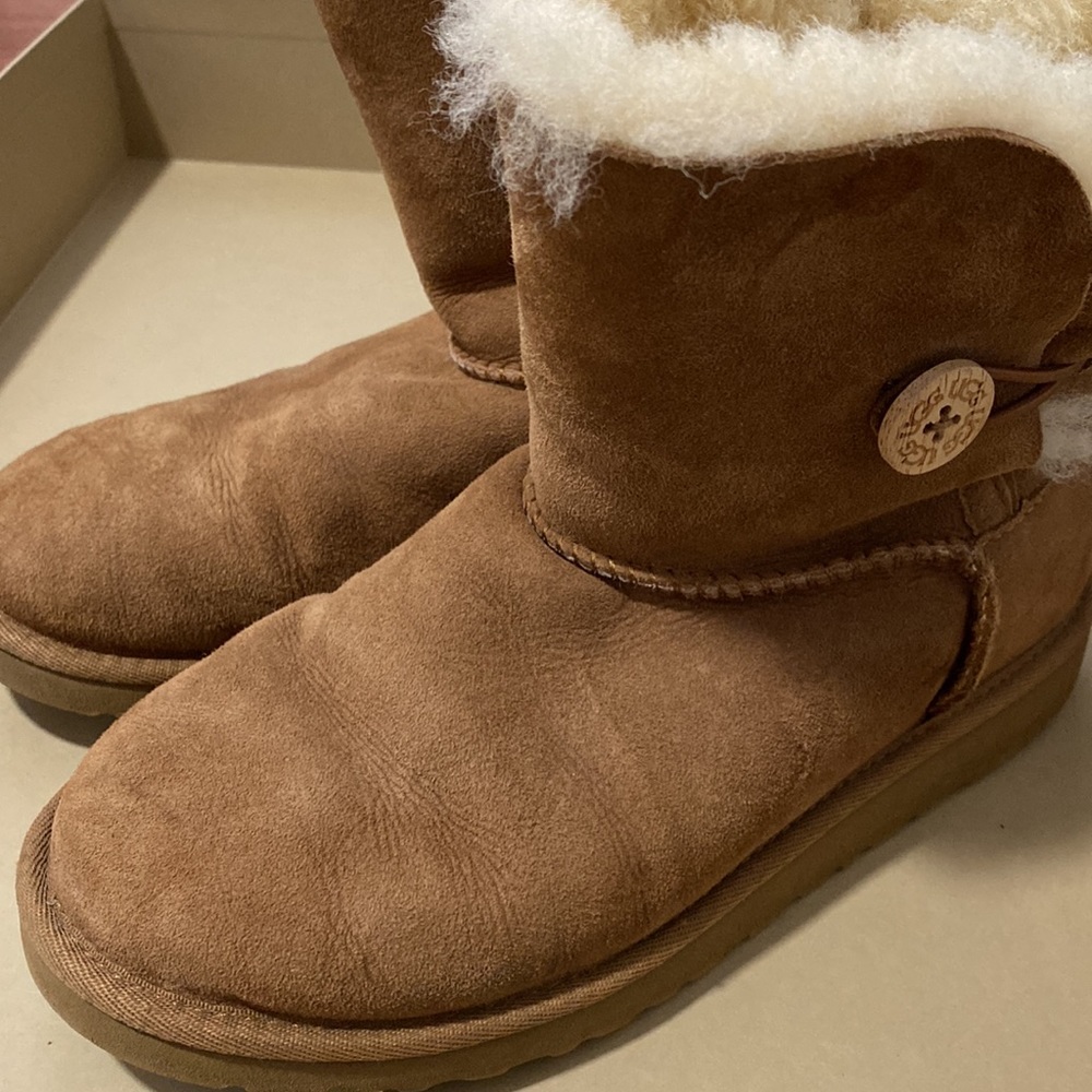 Ugg Bailey Button Boots In Chestnut - image 1
